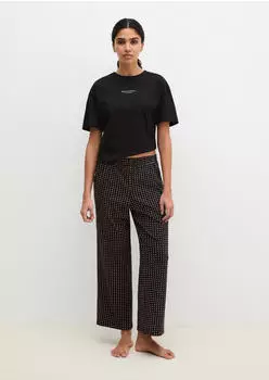 Marc O'Polo Mix N Match Cotton Modal Pyjama Oberteil (288492) black-blackgeoprint