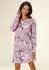 Vivance Dreams Dreams Nachthemd Loose Fit lila/altrosa
