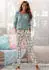 Lascana Pyjama Set (75528021) jadegrün-bedruckt