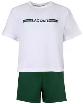 Lacoste Pyjama (4F5883-737) wei&szlig;/gr&uuml;n