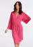 Lascana Kimono Kurzform mit Spitzendetails (55050150) dunkelrot/pink