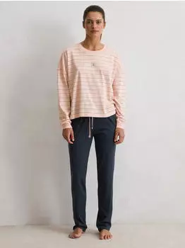 Marc O'Polo Mix & Match Pyjama Set aus Bio-Baumwolle (269397) dunkelblau/mauve