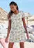 Lascana Shorty mit Palmen-Print (10909562) sand/grün/orange/hellorange