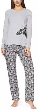 Merry Style MS10-169 Schlafanzug Set melange zebra