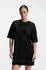 HUGO Nachthemd aus Stretch-Baumwolle mit Mesh-Einsatz Style MESH LOGO NIGHTY 50561598 Schwarz