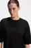 HUGO Nachthemd aus Stretch-Baumwolle mit Mesh-Einsatz Style MESH LOGO NIGHTY 50561598 Schwarz