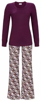 Ringella Long Pyjama purple wine