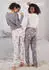 Vivance Dreams Pyjama mit Herzchen-Print, 2er-Pack (71269429) rosa/grau