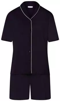 Hanro Natural Comfort Pyjama deep navy