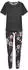 Vivance Dreams Pyjama Set mit Blumendruck (17762922) schwarz/mischfarben