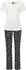 Vivance Dreams Pyjama Set 2-tlg. mit Blumen-Print (43727839) creme/schwarz