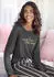 Lascana Sleep Shirt anthrazit/gold