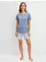 Calida Graphic Nights Kurz-Pyjama (46356) aura blue
