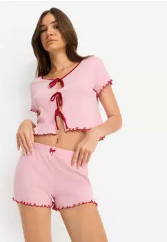 Lascana Shorty mit Schleifen zum Binden (90848530) rose