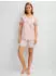 Calida Graphic Nights Kurz-Pyjama (46056) peach rose