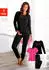 Vivance Dreams Pyjama mit Frontschriftzug (446911) pink-schwarz