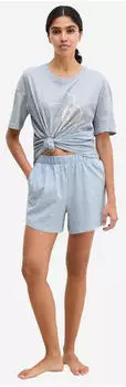 Marc O'Polo Mix N Match Sleep Shorts lightbluemelange