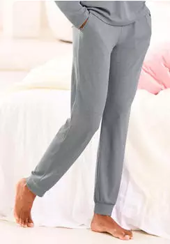 Vivance Dreams Pyjamahose in weicher Rippqualit&auml;t (VIV9fot002000002) grau