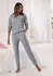 Vivance Dreams Pyjamahose in weicher Rippqualität (VIV9fot002000002) grau