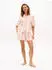 Tommy Hilfiger Leinenmix Pyjama Set Regular Fit (UW0UW06329) tennis court stripe peach/lachs/weiß