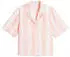 Tommy Hilfiger Leinenmix Pyjama Set Regular Fit (UW0UW06329) tennis court stripe peach/lachs/weiß