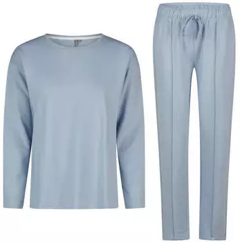 By Louise Long Sweat Pyjama 2-teilig (13475) hellblau