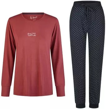 By Louise Cuddle Time Langer Pyjama rot