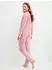 Calida Cotton Stripes Pyjama Single-Jersey 3/4-Länge (48491) lilas