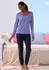 Vivance Dreams Pyjama Set mit Melangeeffekt lila-meliert