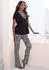 Lascana Pyjama mit Spitzenbesatz (LAS9486001000004) schwarz/weiß