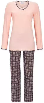 Ringella Mandala Pyjama mit V-Ausschnitt und Spitze (4561201) apricot