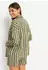 Lascana LSCN Shorty Oversize gestreift dunkelgrün/gold