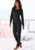 Vivance Dreams Pyjama Set 2-teilig mit Babylock-Saum (62576156) schwarz