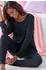 Vivance Dreams Pyjama Set 2-teilig mit Babylock-Saum (62576156) schwarz