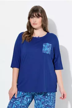 Ulla Popken Pyjama Paisley Pattern indigo