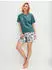 Calida Graphic Nights Kurz-Pyjama north sea green