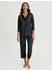 Calida Cotton Stripes Schlafanzug Single-Jersey 3/4-Länge (38547435) schwarz