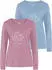 Vivance Dreams Pyjama Set mit Melangeeffekt (31797929) mauve und graublau kariert