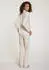 Vivance Dreams Pyjama Set 2-teilig mit Babylock-Saum ecru gestreift