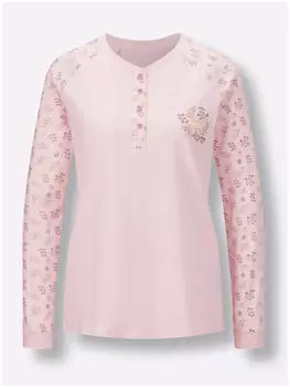 Witt Weiden Schlafanzug 2-teilig hellrosé-mauve-bedruckt