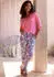 Vivance Dreams Pyjamahose mit Alloverdruck (74921926) grau-rosa-geblümt