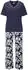 Lascana Pyjama mit Spitzenbesatz (43883621) blau