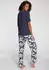 Lascana Pyjama mit Spitzenbesatz (43883621) blau