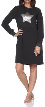 Normann Frottee Nachthemd (22521393050) anthrazit