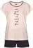 s.Oliver Shorty Set 2-teilig mit gestreiften Bündchen und Schriftprint (39660015) rosé/schwarz