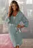 Lascana Kimono Kurzform mit Spitzenkante (27577751) creme/jade/lachs