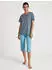 Calida Blooming Nights Sleepshirt Loose Fit (36771827) blue topaz