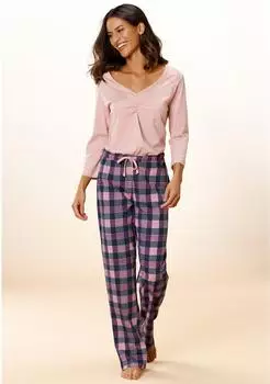 Vivance Dreams Pyjama (64680519) hellrosa/navy