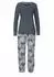 Buffalo Pyjama (331869) anthrazit/offwhite