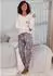 Vivance Dreams Pyjama mit Herzchen-Print (51141269) rosa-grau